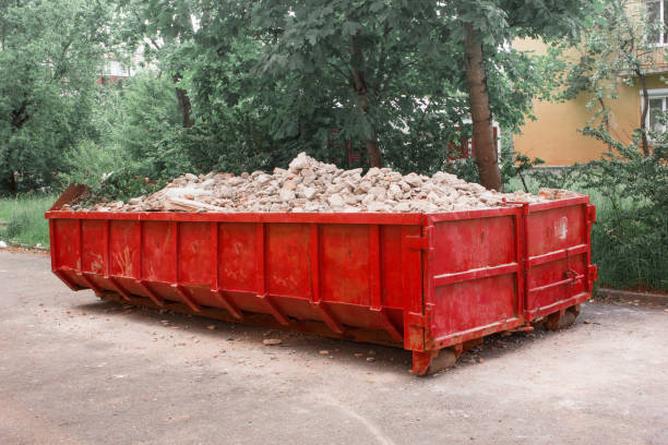 Small dumpster bin on driveway